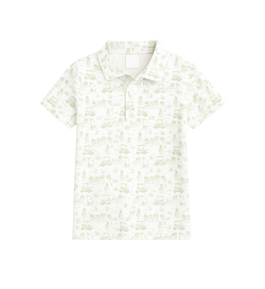 Fairway Toile | Polo (Green)
