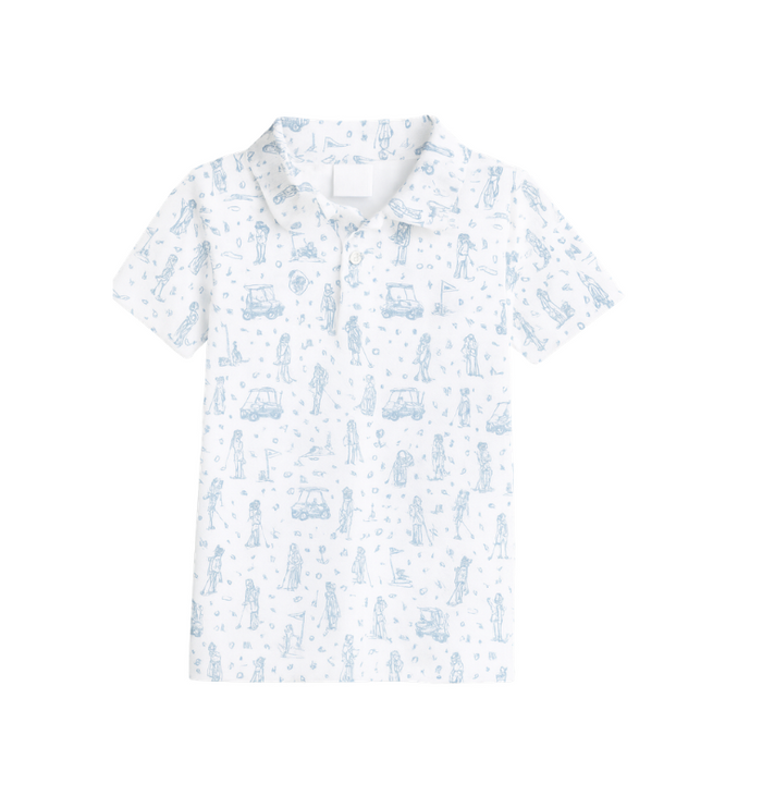 Fairway Toile | Polo (Blue)