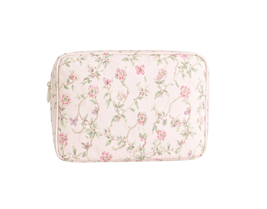 Pink Bird | Large Cosmetic Pouch