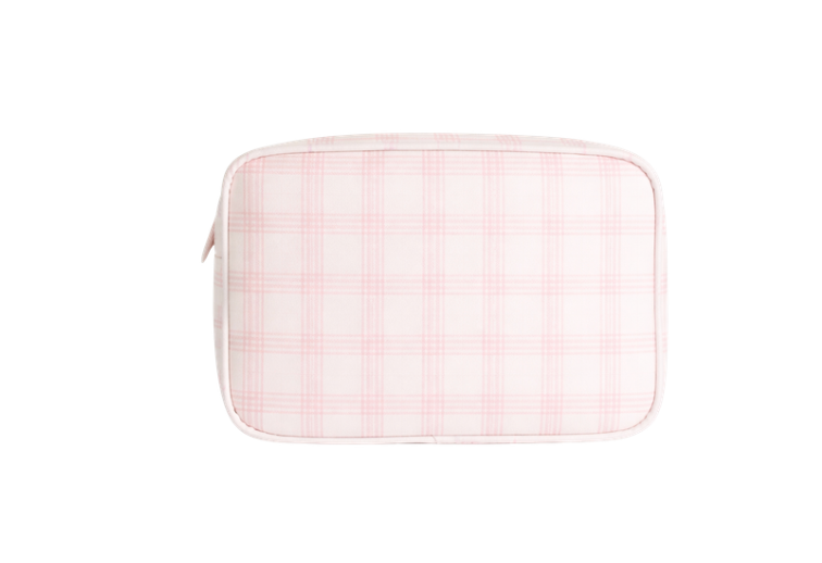 Pink Lattice | Small Cosmetic Pouch