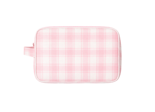Pink Plaid | Dopp Bag
