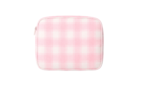 Pink Plaid | Small Cosmetic Pouch