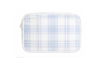 Blue Plaid | Small Cosmetic Pouch