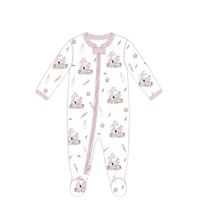 Cookies for Santa | Footie (Pink) (Pre-Order)