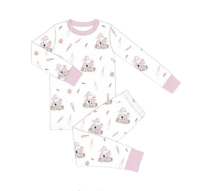 Cookies for Santa | Long Pajamas (Pink) (Pre-Order)