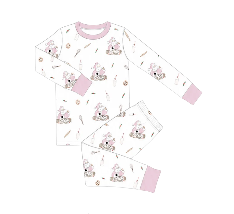Cookies for Santa | Long Pajamas (Pink) (Pre-Order)