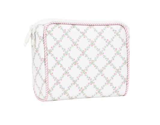 Rosy Trellis | Small Essentials Bag