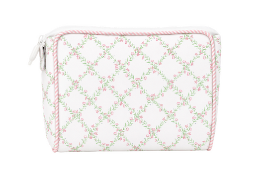 Rosy Trellis | Large Essentials Bag