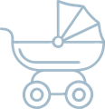 Baby carriage outline
